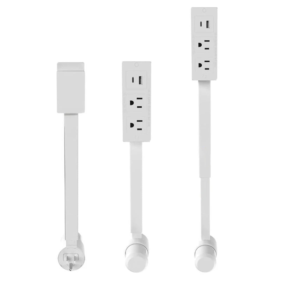 Electrical Outlet Extender Stick - Power Socket Expander with USB-A USB-C Outlets,Rotates180° Sofa Bedside Table Extender Tools